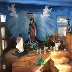 St Jude Catholic Church - A small shrine to the right of the church