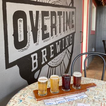 Overtime Brewing - Flight - Brewpubs Near Me - Fort Bragg, California Overtime Brewing - Flight - Brewpubs Near Me - Fort Bragg, California
