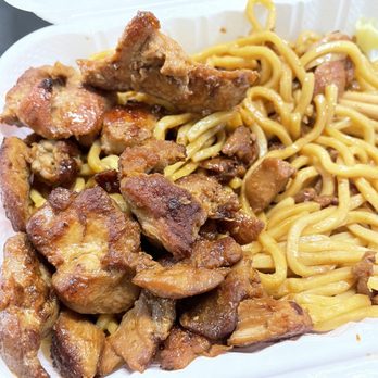 Lions Gate Grill - House Grilled Chicken over noodles. - American Near Me - New York, New York Lions Gate Grill - House Grilled Chicken over noodles. - American Near Me - New York, New York