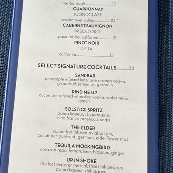 1000 NORTH - Menu - Bars Near Me - Jupiter, Florida