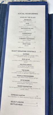 Menu photo 3 1000 NORTH Jupiter, FL