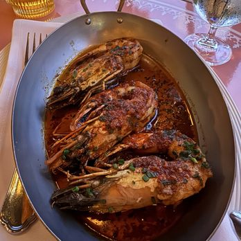 Casadonna - SEARED PRAWNS - nduja butter, chive, lemon - Italian Near Me - Miami, Florida