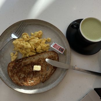 TOAST Cafe - scrambled eggs + sourdough toast, matcha latte - Cafes Near Me - San Diego, California TOAST Cafe - scrambled eggs + sourdough toast, matcha latte - Cafes Near Me - San Diego, California
