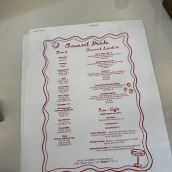 Chaumont - Menu - Bakeries Near Me - Santa Monica, California Chaumont - Menu - Bakeries Near Me - Santa Monica, California
