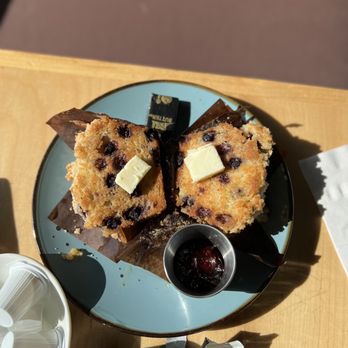 Artemisia Cafe - Grilled blueberry muffin. So good - Breakfast & Brunch Near Me - Portland, Maine