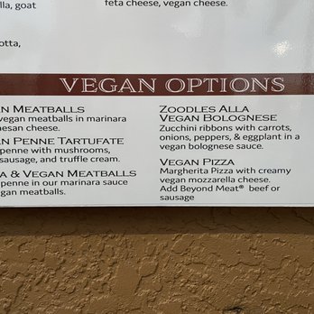 Made In Italy - Vegan selections on the menu - Italian Near Me - Venice, Florida