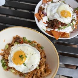 Kimchi Fried Rice & Chilaquiles