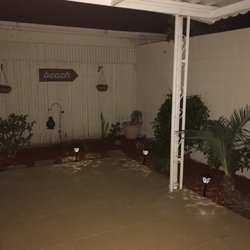 Yard Man - Night patio looks great