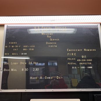 Van Wert Post Office - Contact Info - Post Offices Near Me - Van Wert, Ohio