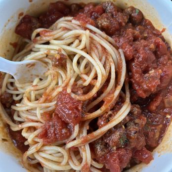 By The Bucket - Spaghetti with meat sauce - Italian Near Me - Shawnee, Oklahoma By The Bucket - Spaghetti with meat sauce - Italian Near Me - Shawnee, Oklahoma