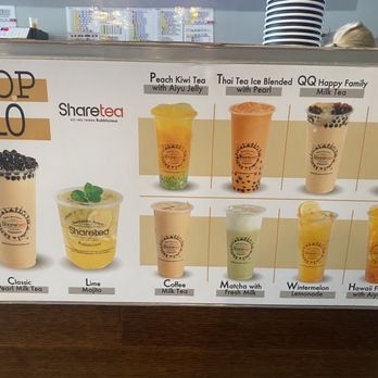 Sharetea - Menu - Bubble Tea Near Me - Torrance, California