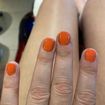 Spago Nails & Spa - Hack job. This was considered "done" - Nail Salons Near Me - Evergreen, Colorado