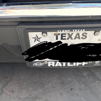 The Wash Tub - License plate not clean - Car Wash Near Me - New Braunfels, Texas