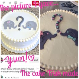 A side by side of the cake I requested and how it turned out. Great work! A side by side of the cake I requested and how it turned out. Great work!