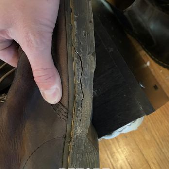 KW Shoe Repair - before! nasty jagged split through both midsole and old welt - Shoe Repair Near Me - Kitchener, Ontario KW Shoe Repair - before! nasty jagged split through both midsole and old welt - Shoe Repair Near Me - Kitchener, Ontario