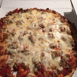 Gina Maria's Pizza - Thin crust sausage mushroom