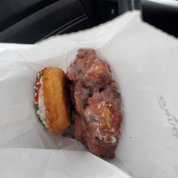 Heavenly Donuts - Blueberry Fritter and Holiday spinkle donut - Donuts Near Me - Lacey, Washington