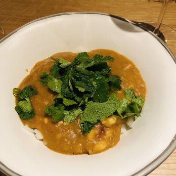 Rooster & Owl - Étouffée with lobster, jasmine rice and herb salad (mint, parsley and scallion) - New American Near Me - Washington, DC, District of Columbia