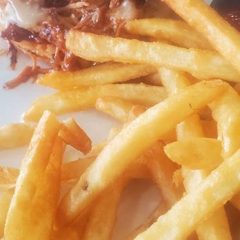 Nicky Rottens - Yummy pulled pork Sammy with fries - Sports Bars Near Me - Coronado, California
