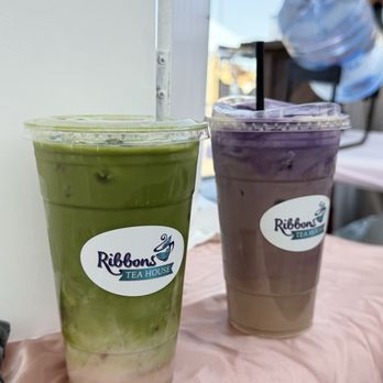 Ribbons Tea House - Strawberry matcha - ube latte - Tea Rooms Near Me - Litchfield Park, Arizona Ribbons Tea House - Strawberry matcha - ube latte - Tea Rooms Near Me - Litchfield Park, Arizona