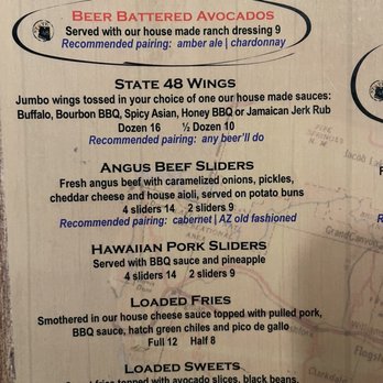 State 48 Tavern - Appetizers - Sports Bars Near Me - Page, Arizona State 48 Tavern - Appetizers - Sports Bars Near Me - Page, Arizona