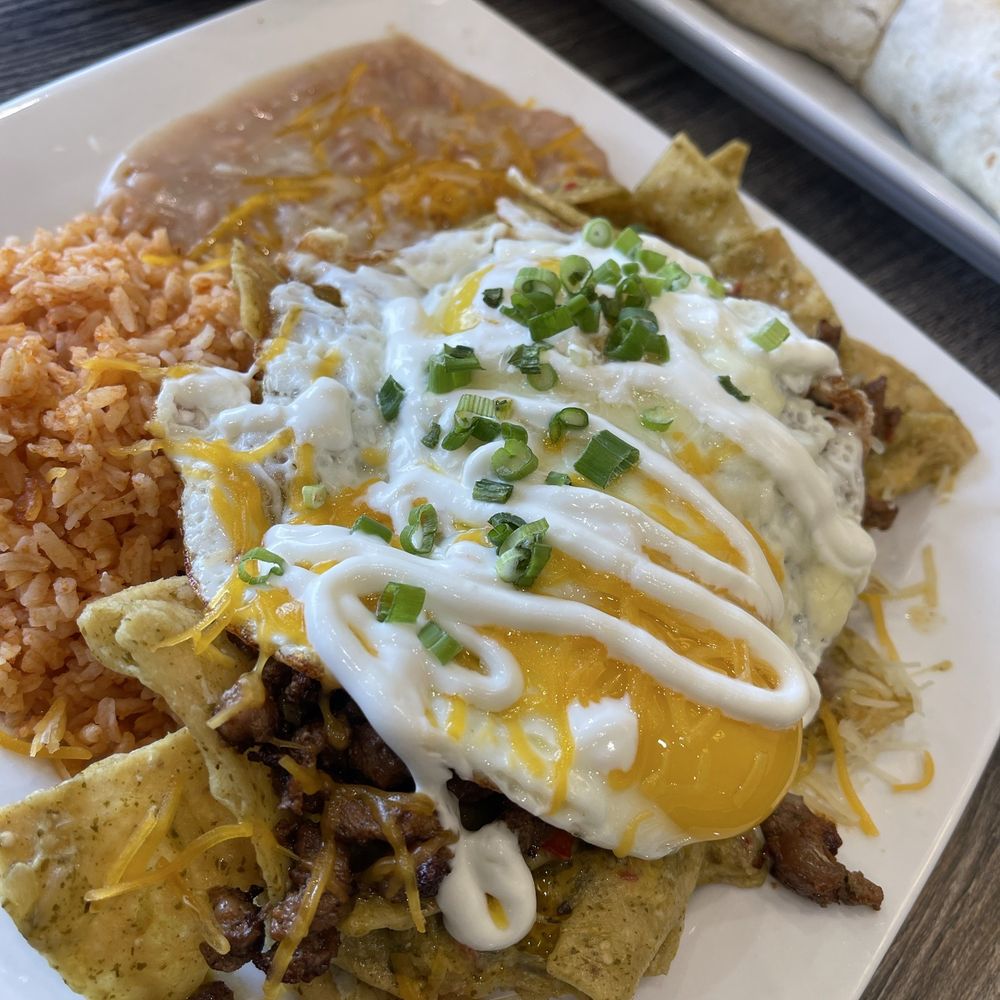 The Pan - Carne Asada green chilaquiles... Delicious.. Highly recommended - Breakfast & Brunch Near Me - Santa Ana, California