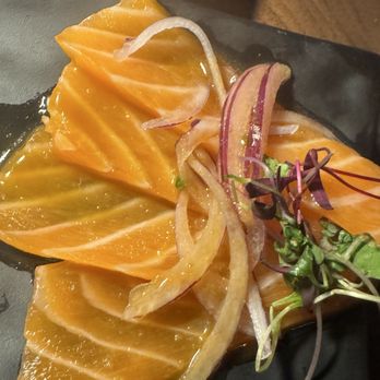 Kan Sushi - Salmon carpaccio - Sushi Bars Near Me - Austin, Texas Kan Sushi - Salmon carpaccio - Sushi Bars Near Me - Austin, Texas
