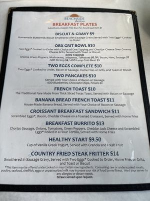 Menu photo 1 Beachside Bistro Kill Devil Hills, NC