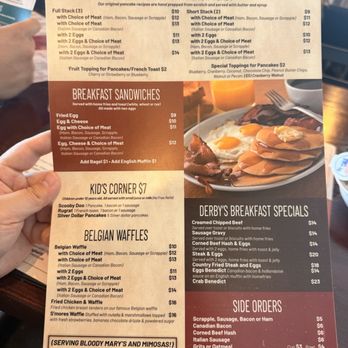 Derby's Bar & Restaurant - Breakfast menu - Seafood Near Me - Middletown, Delaware Derby's Bar & Restaurant - Breakfast menu - Seafood Near Me - Middletown, Delaware