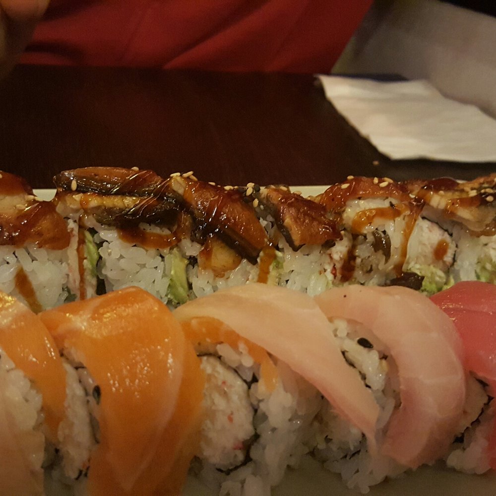 Daiki Sushi - Rainbow roll and eel roll - Japanese Near Me - San Mateo, California