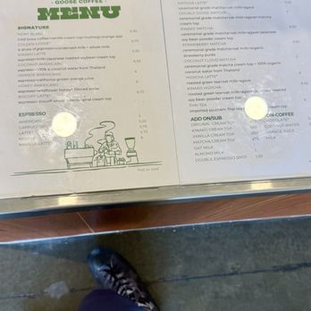 Goose Coffee - Menu - Coffee & Tea Near Me - Rancho Cucamonga, California