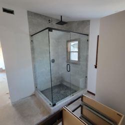 New custom glass door installed today!