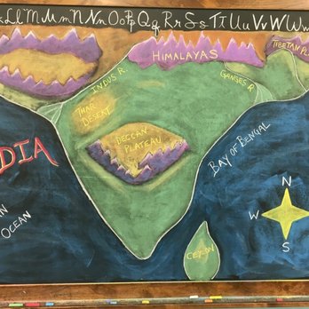 Windsong School - 6th grade map of India chalk drawing - Preschools Near Me - Spokane, Washington Windsong School - 6th grade map of India chalk drawing - Preschools Near Me - Spokane, Washington