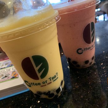 Coffee or Tea? - Mango & Strawberry smoothies w/boba. - Coffee & Tea Near Me - Honolulu, Hawaii