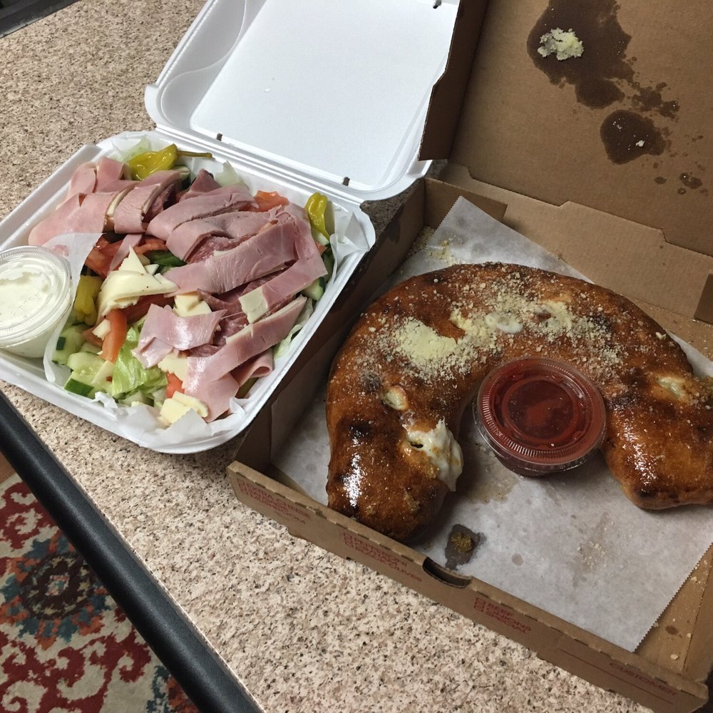 Olympia Cafe - Stromboli and antipasto salad :) - Pizza Near Me - Atlantic Beach, Florida