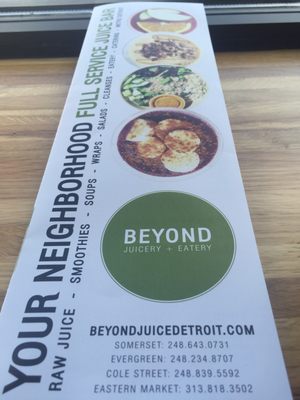 Menu photo 8 Beyond Juicery + Eatery Detroit, MI