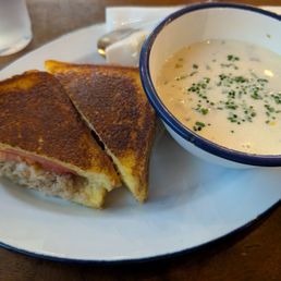 Crab Melt with a side of Chowder