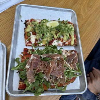 Sugo - Chorizo Pastor Slice and Prosciutto Slice - Pizza Near Me - Costa Mesa, California Sugo - Chorizo Pastor Slice and Prosciutto Slice - Pizza Near Me - Costa Mesa, California
