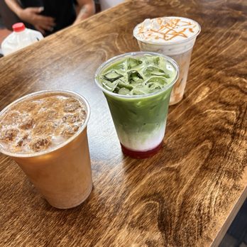 Cafe Biaani - Churro shaken cold brew, matcha, and their cajeta iced coffee - Coffee & Tea Near Me - Anaheim, California