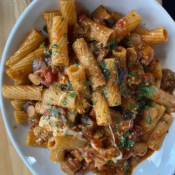 Saluti - Eggplant pasta - Italian Near Me - Lake George, New York Saluti - Eggplant pasta - Italian Near Me - Lake George, New York