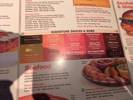 Menu photo 3 Hooters Countryside, IL
