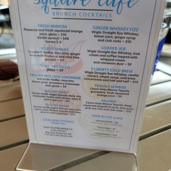 Square Cafe - Drink menu - Breakfast & Brunch Near Me - Pittsburgh, Pennsylvania Square Cafe - Drink menu - Breakfast & Brunch Near Me - Pittsburgh, Pennsylvania