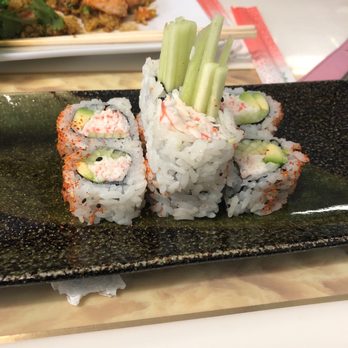 Fresh Sushi Pho - Spicy California Shrimp fried rice in the back. - Sushi Bars Near Me - Tucson, Arizona Fresh Sushi Pho - Spicy California Shrimp fried rice in the back. - Sushi Bars Near Me - Tucson, Arizona