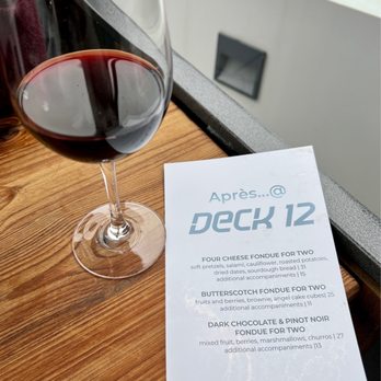 Deck 12 - Aprés menu - Cocktail Bars Near Me - Boston, Massachusetts Deck 12 - Aprés menu - Cocktail Bars Near Me - Boston, Massachusetts