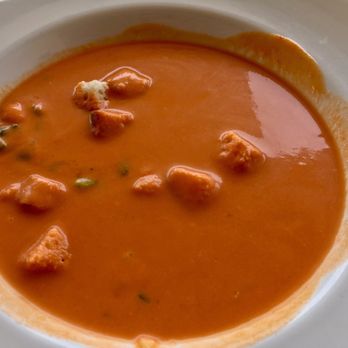 Oxid - Gazpacho completo con picatostes - Seafood Near Me - Torredembarra, T