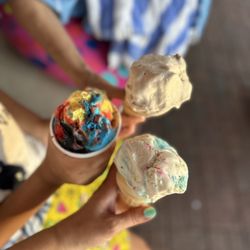 Beebe's Ice Cream - Butter pecan , superman, birthday cake