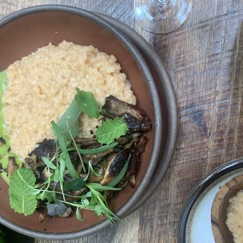 Husk - Mushrooms and grits (vegan) - Southern Near Me - Nashville, Tennessee