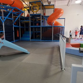 The Kids Landing - There is no "maze" anywhere here, the "lights on the wall" would be next to the large window. The soft play area is nice though. - Indoor Playcenter Near Me - Castle Rock, Colorado