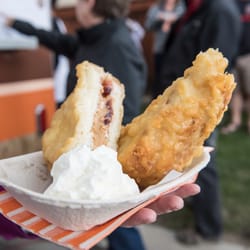The Peanut Butter Cupboard - Deep fried PB&J Sandwich