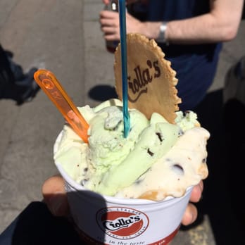 Crolla's Gelataria - Most amazing ice cream! Mint and curly wurly flavour - Ice Cream & Frozen Yogurt Near Me - Glasgow, GLG Crolla's Gelataria - Most amazing ice cream! Mint and curly wurly flavour - Ice Cream & Frozen Yogurt Near Me - Glasgow, GLG